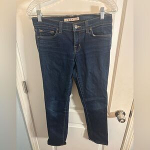 J Brand Dark Blue cropped Skinny Jeans size 27 EUC Y2K